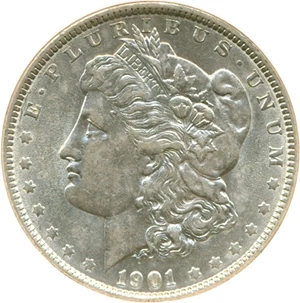 image for: 1901 $1 NGC AU58