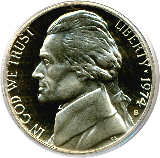 image for: 1974-S 5c  PCGS Proof 69 DCameo
