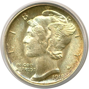 image for: 1918-S 10c PCGS MS64