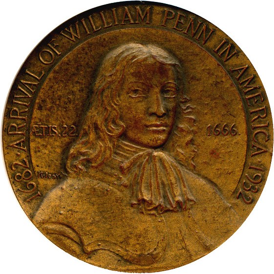 image for: 1932 PA SC$1 William Penn 250th Anniv (HK-462) NGC MS64 