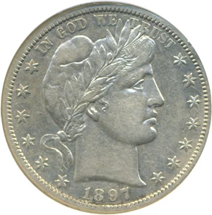 image for: 1897-S 50c DGS XF40 (Lightly Cleaned)