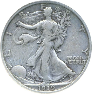 image for: 1919 50c DGS VF35