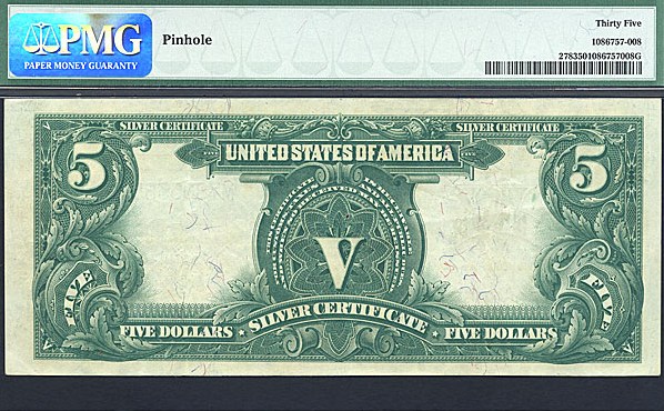 image for: Fr.278 1899 $5 Chief PMG VF35  [M78053855] (Pinhole)
