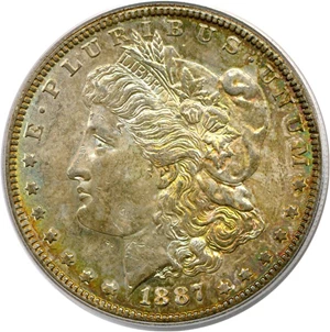 image for: 1887-S $1 PCGS MS62
