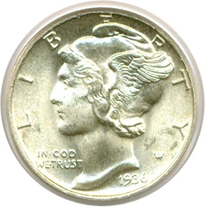 image for: 1936 10c PCGS MS66 FB