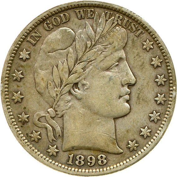 image for: 1898 50c DGS XF40