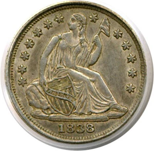 image for: 1838 H10c No Drapery PCGS AU53