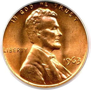 image for: 1963 1c PCGS MS66 RD