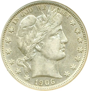 image for: 1906-S 50c DGS XF45 (Lightly Cleaned)