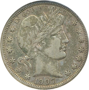 image for: 1907-D 50c DGS XF45