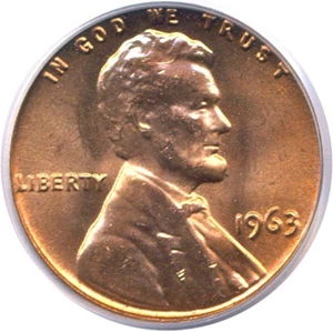 image for: 1963 1c PCGS MS66 RD