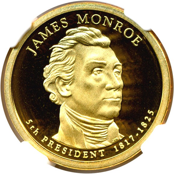 image for: 2008-S $1 James Monroe NGC Proof 69 UCameo