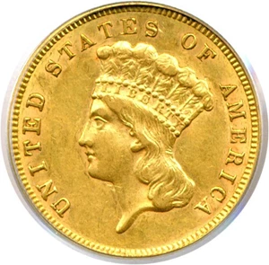image for: 1888 $3 PCGS AU55