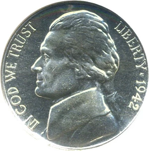 image for: 1942-P 5c Ty.2 - Silver NGC Proof 64