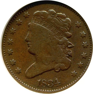 image for: 1834 1/2c ANACS F12 Details (Cleaned)
