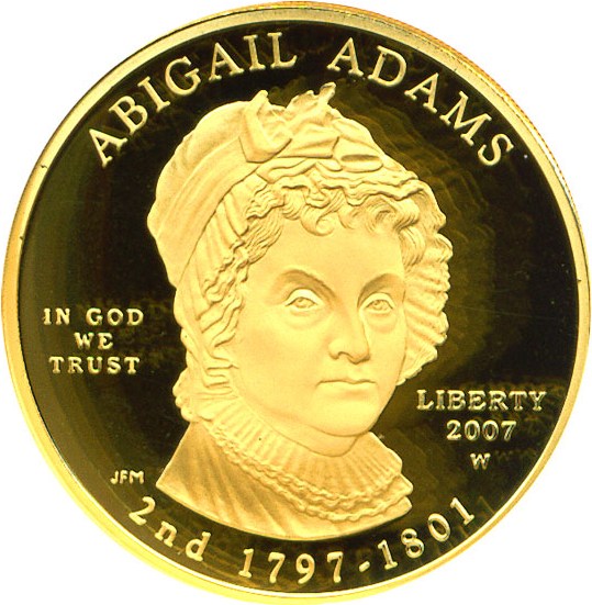 image for: 2007-W $10 Abigail Adams NGC Proof 70 UCameo
