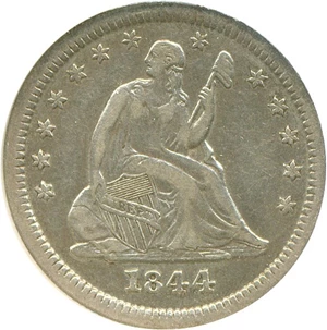 image for: 1844-O 25c DGS VF35