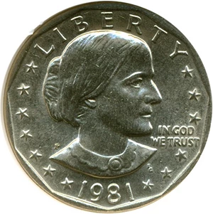 image for: 1981-P SBA$ NGC MS66