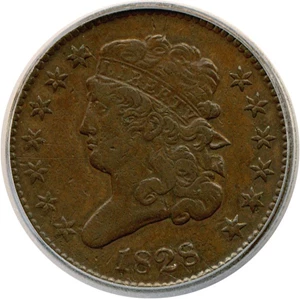 image for: 1828 1/2c 13 Stars ICG VF20