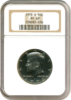 image for: 1972-S 50c NGC Proof 69