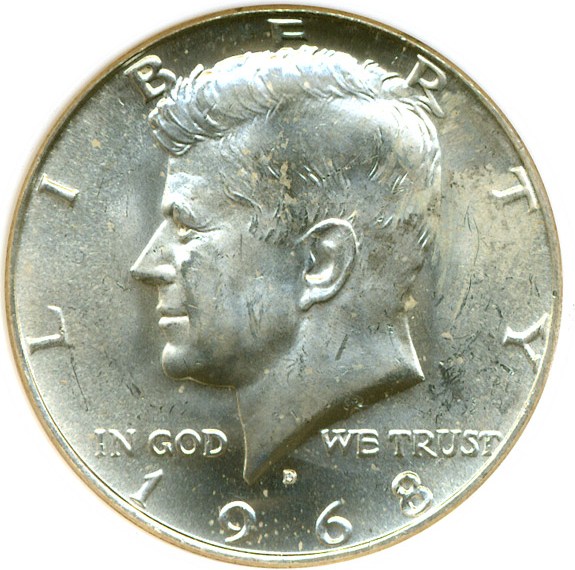 image for: 1968-D 50c  NGC MS64 