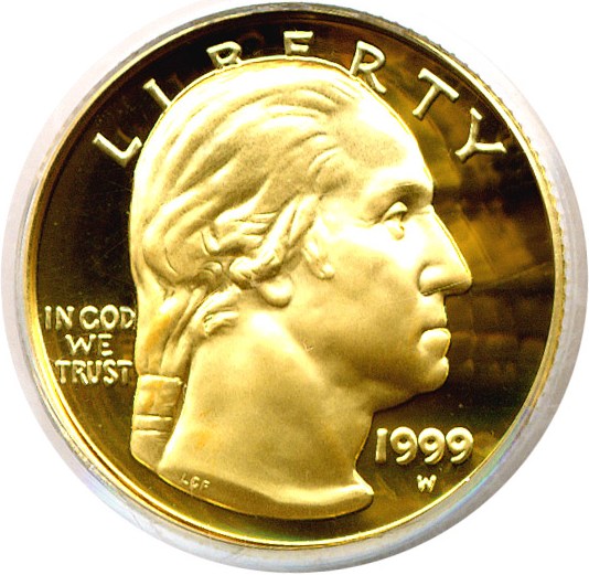 image for: 1999-W $5 Washington PCGS Proof 69 DCameo