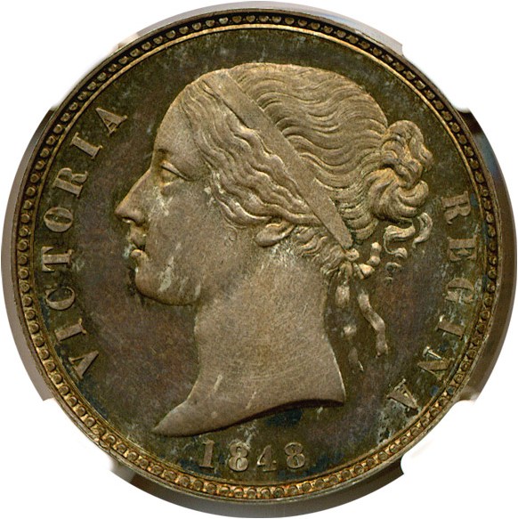 image for: Great Britain: 1848 Florin  NGC Proof 65 (ESC-903)