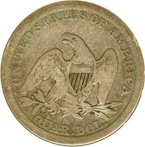 image for: 1847 25c DGS F12 (Lightly Cleaned)