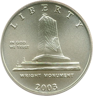 image for: 2003-P 50c First Flight PCGS MS69