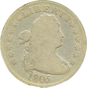 image for: 1805 25c DGS VG10 (Lightly Cleaned)