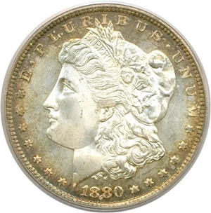 image for: 1880/9-S $1 PCGS MS66