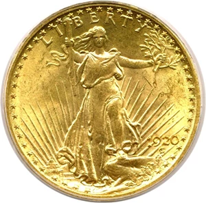 image for: 1920 $20 PCGS MS61