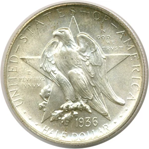 image for: 1936 50c Texas PCGS MS66
