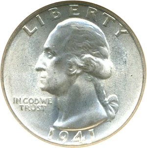 image for: 1941 25c NGC MS67