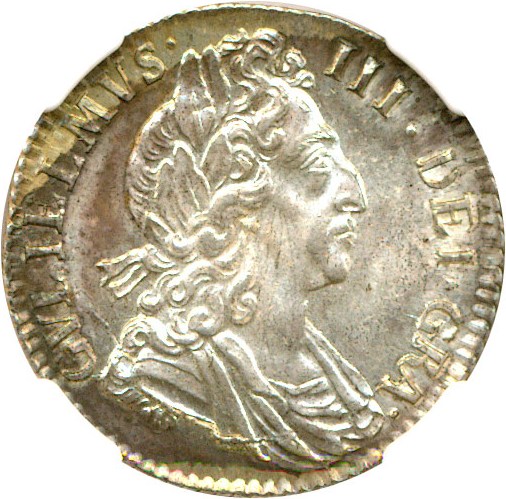 image for: Great Britain: 1697 6D (ESC-1566) Third Bust NGC MS66  * Color *