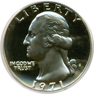 image for: 1971-S 25c PCGS Proof 69 Cameo