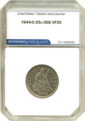 image for: 1844-O 25c DGS VF35