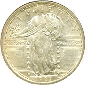 image for: 1917 25c DGS MS61 Type 1