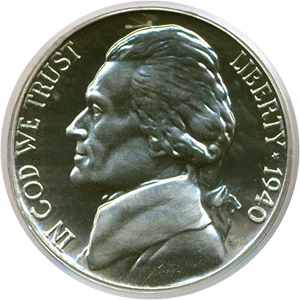 image for: 1940 5c PCGS Proof 65 Cameo