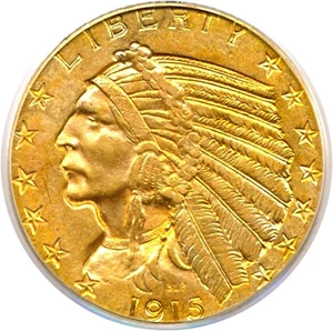 image for: 1915 $5 PCGS MS60