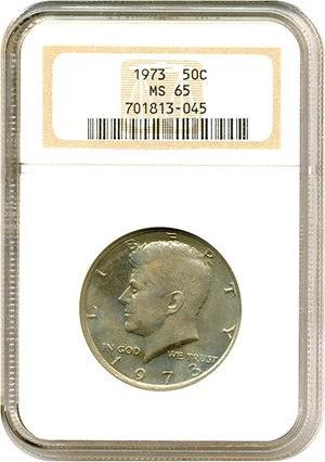 image for: 1973 50c NGC MS65
