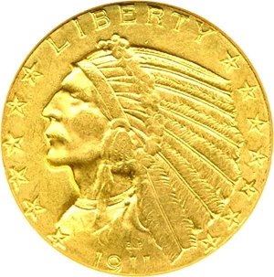 image for: 1911 $5 DGS MS62