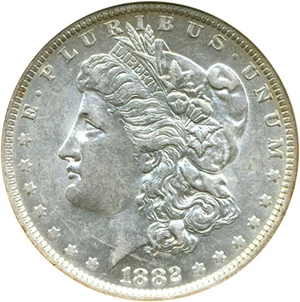 image for: 1882-O/S $1 NGC AU58