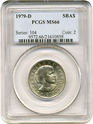 image for: 1979-D SBA$ PCGS MS66