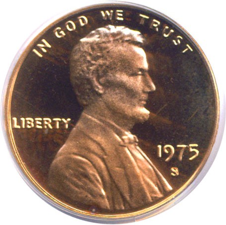 image for: 1975-S 1c  PCGS Proof 68 RD DCameo