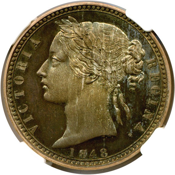 image for: Great Britain: 1848 Florin  NGC Proof 66 (ESC-902)