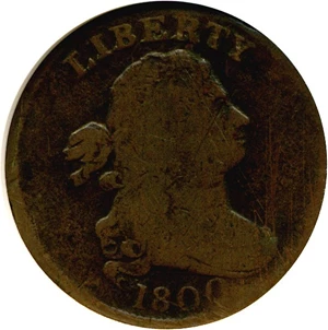 image for: 1800 1/2c ANACS VG-8 (Corroded, Scratched)
