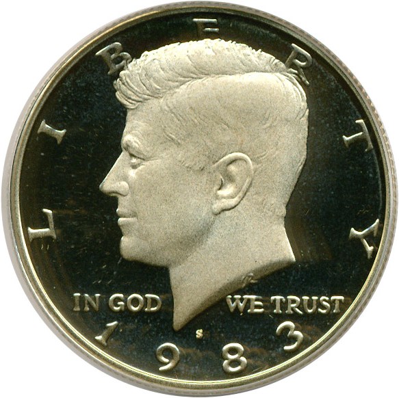 image for: 1983-S 50c  PCGS Proof 69 DCameo OGH