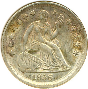 image for: 1856 H10c  ANACS MS61