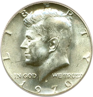 image for: 1970-D 50c PCGS MS65